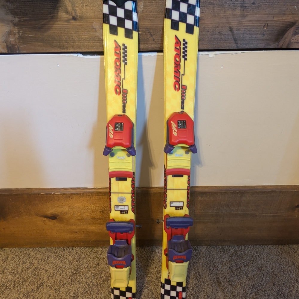 Atomic Yellow Skis with Bindings